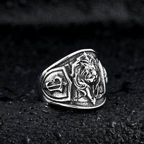 Steel Warrior Men's Tiger Ring