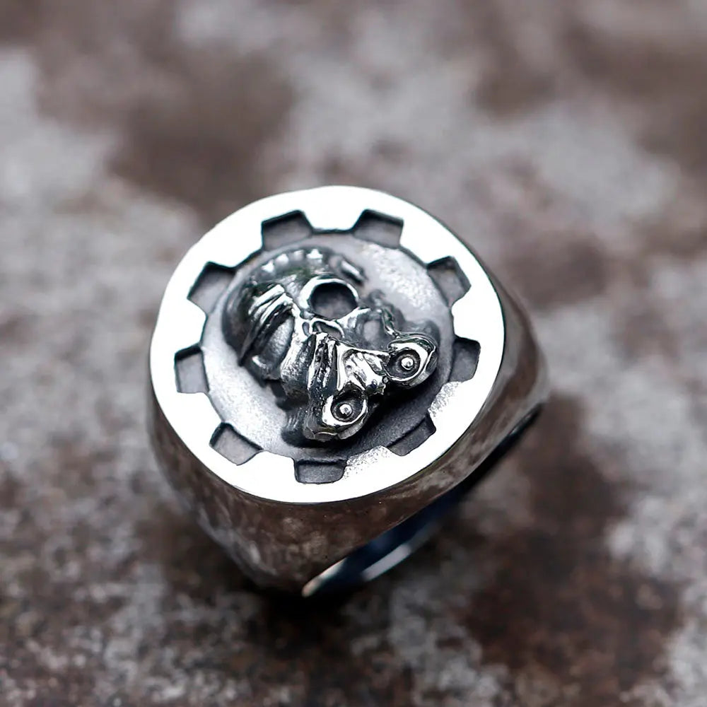 Stormtrooper Skull Stainless Steel Ring VRAFI