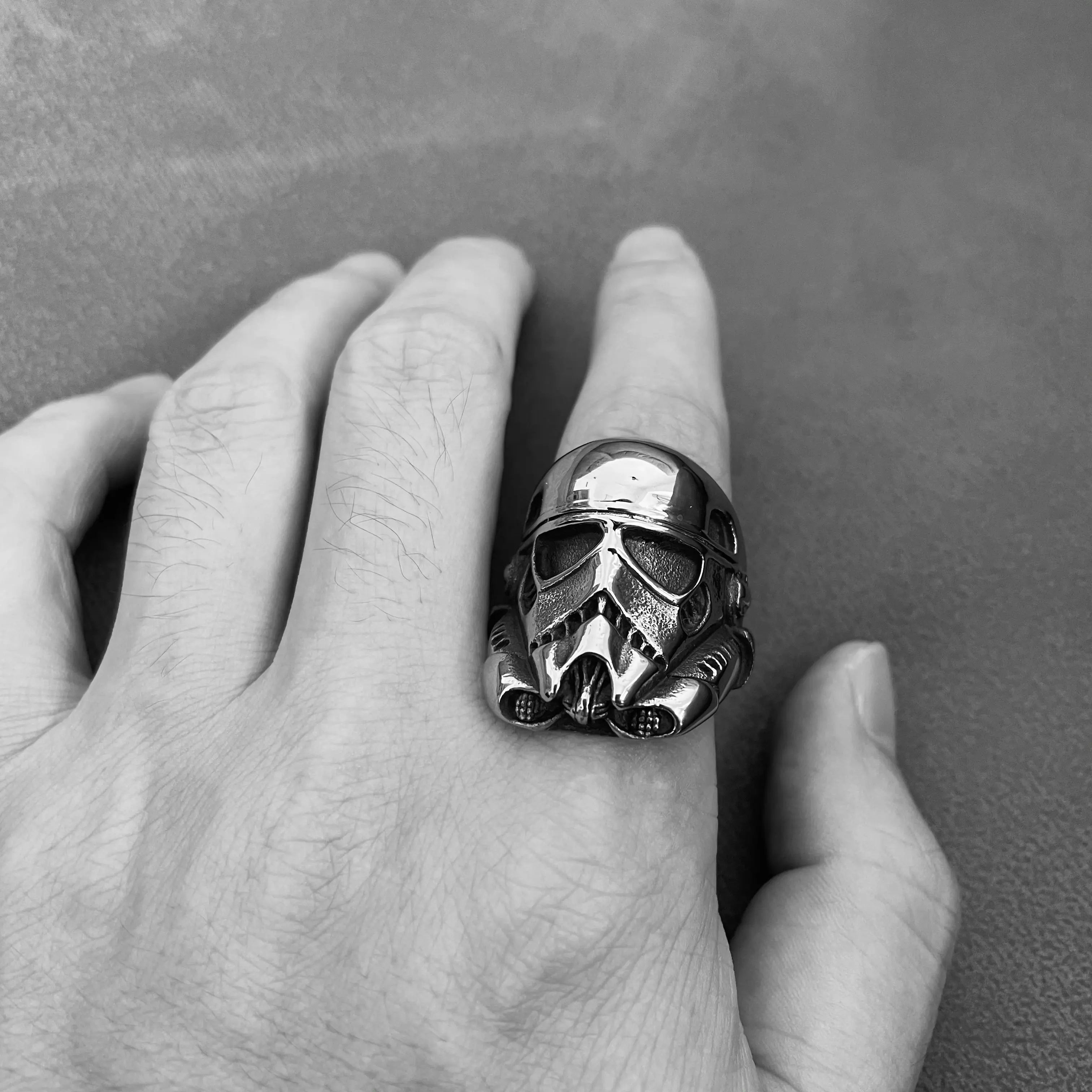 Stormtrooper Stainless Steel Ring - Vrafi Jewelry