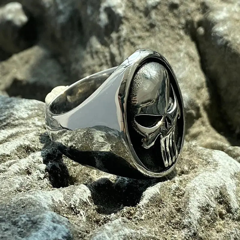 The Punisher Skull Stainless Steel Ring VRAFI