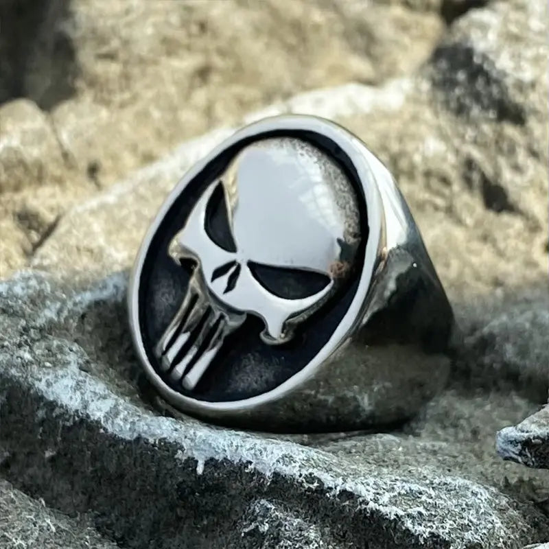 The Punisher Skull Stainless Steel Ring VRAFI