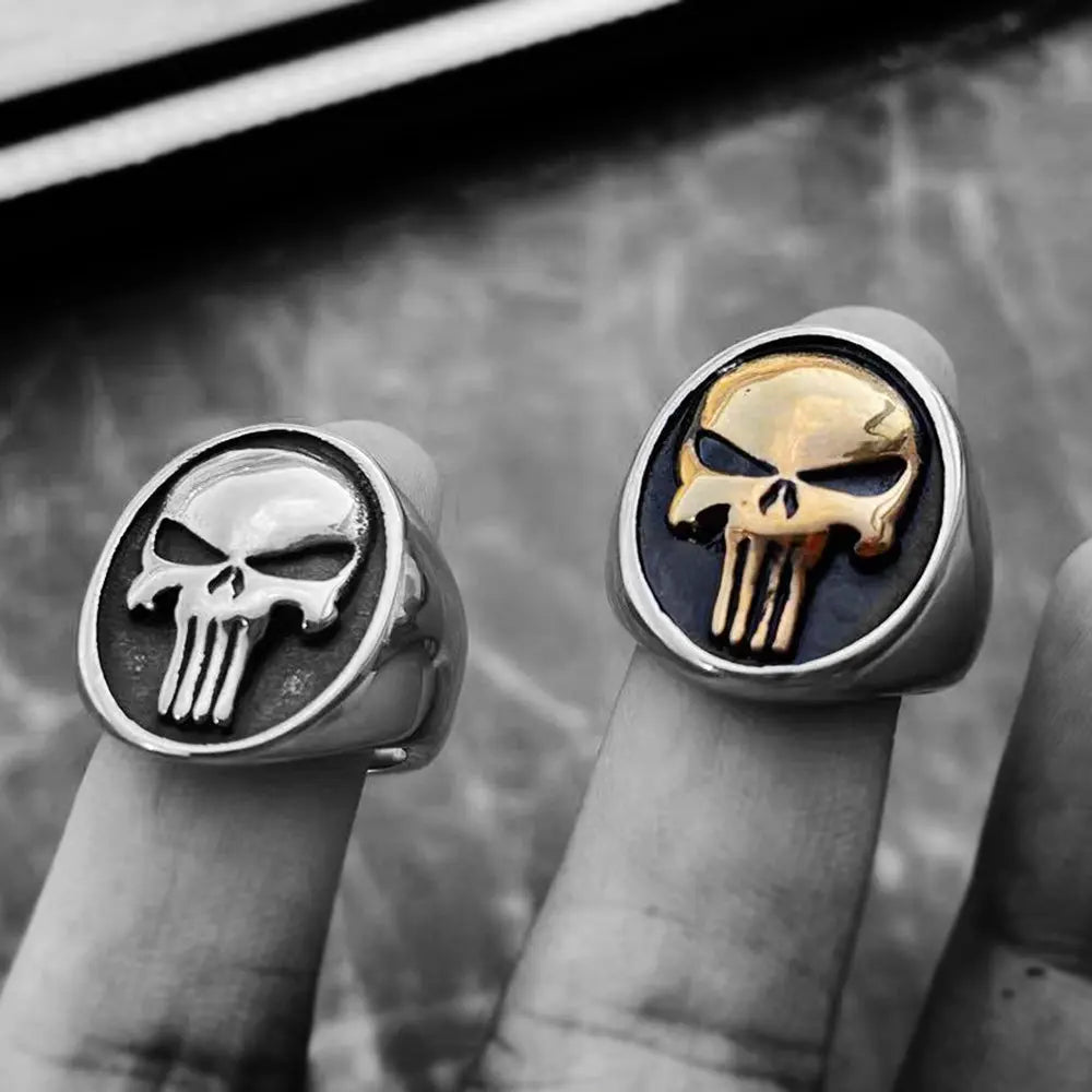 The Punisher Skull Stainless Steel Ring VRAFI