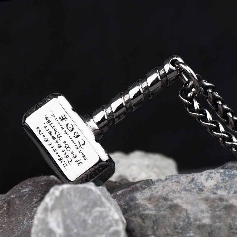 Thor's Hammer Stainless Steel Pendant