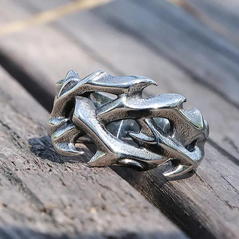 Thorny Stainless Steel Ring VRAFI