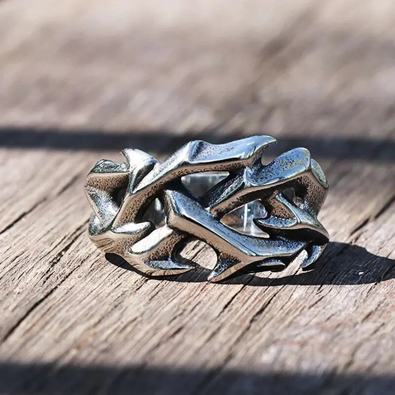 Thorny Stainless Steel Ring VRAFI