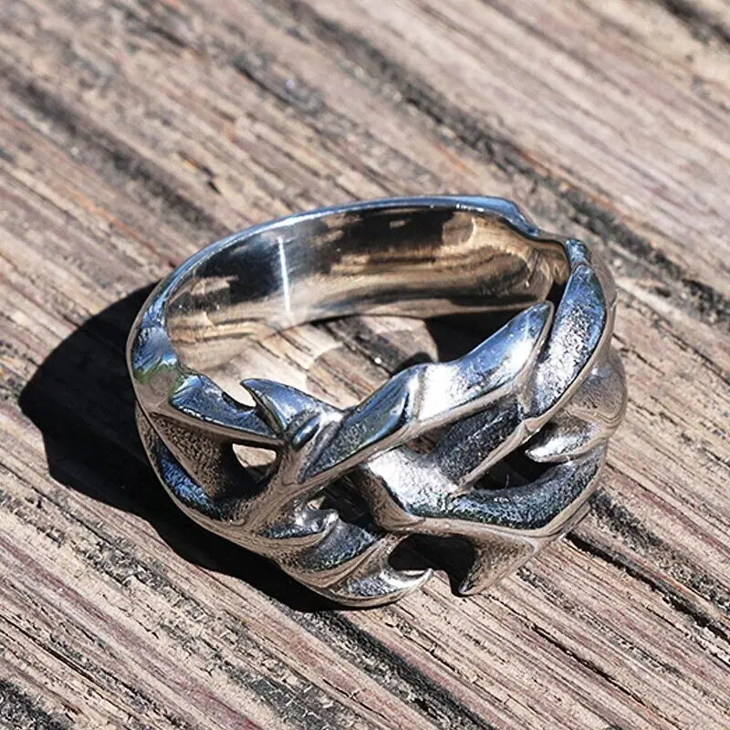 Thorny Stainless Steel Ring VRAFI