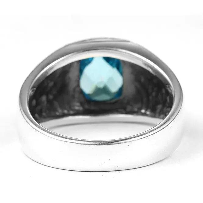 Topaz Vintage Silver Ring VRAFI