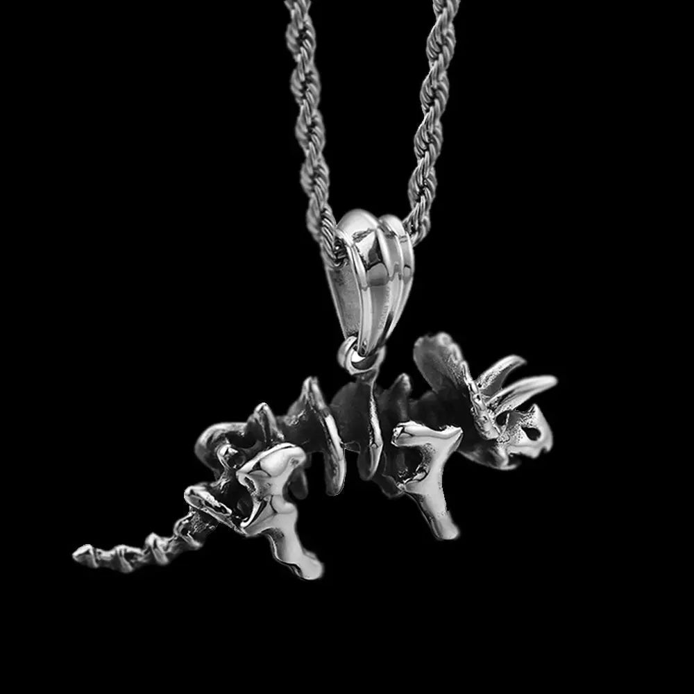 Triceratops Dinosaur Stainless Steel Pendant VRAFI