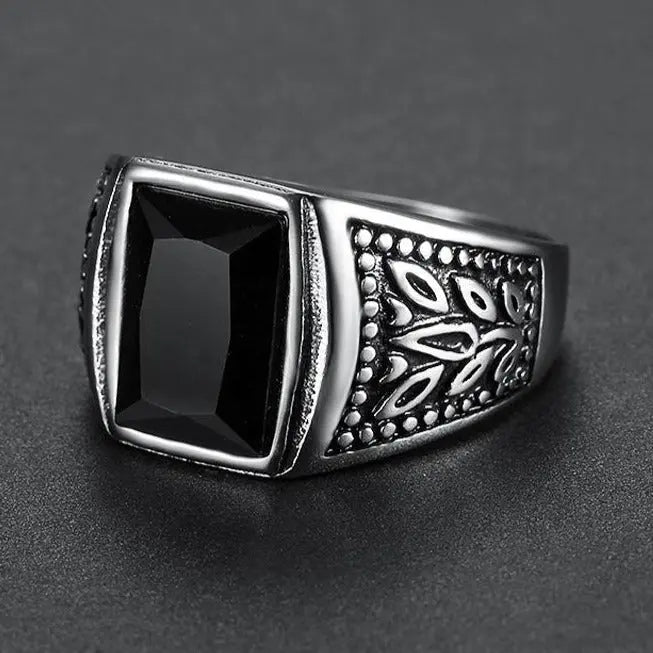 Tulip Gemstone Stainless Steel Ring - Vrafi Jewelry