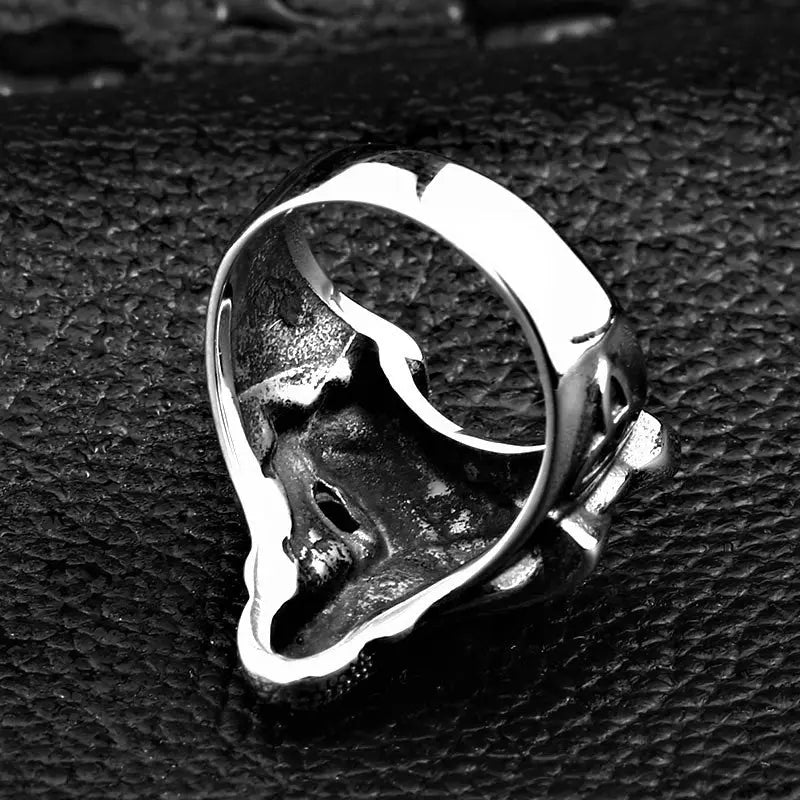 Viking Wolf Head Stainless Steel Vintage Ring VRAFI