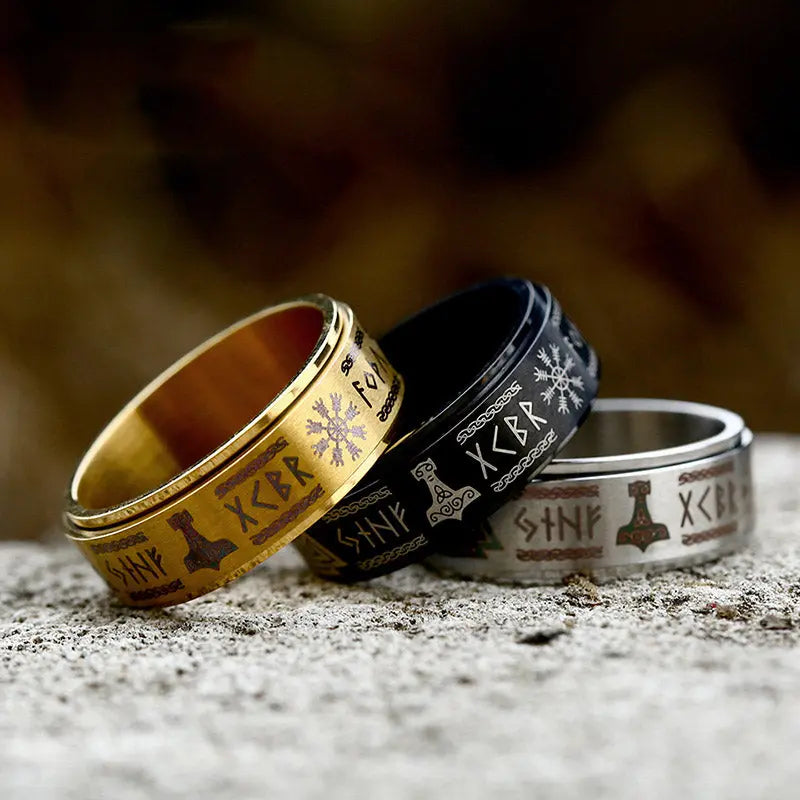 Viking letters Stainless Steel Ring VRAFI