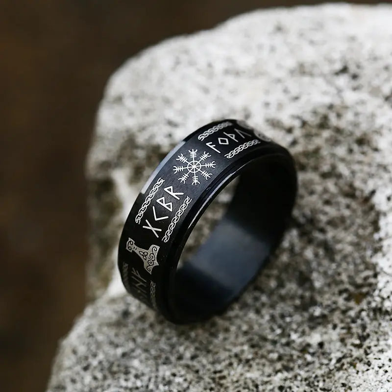 Viking letters Stainless Steel Ring VRAFI