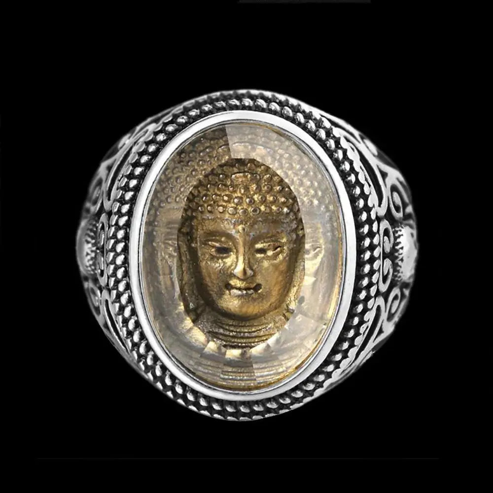 Vintage Buddha Ring - Vrafi Jewelry