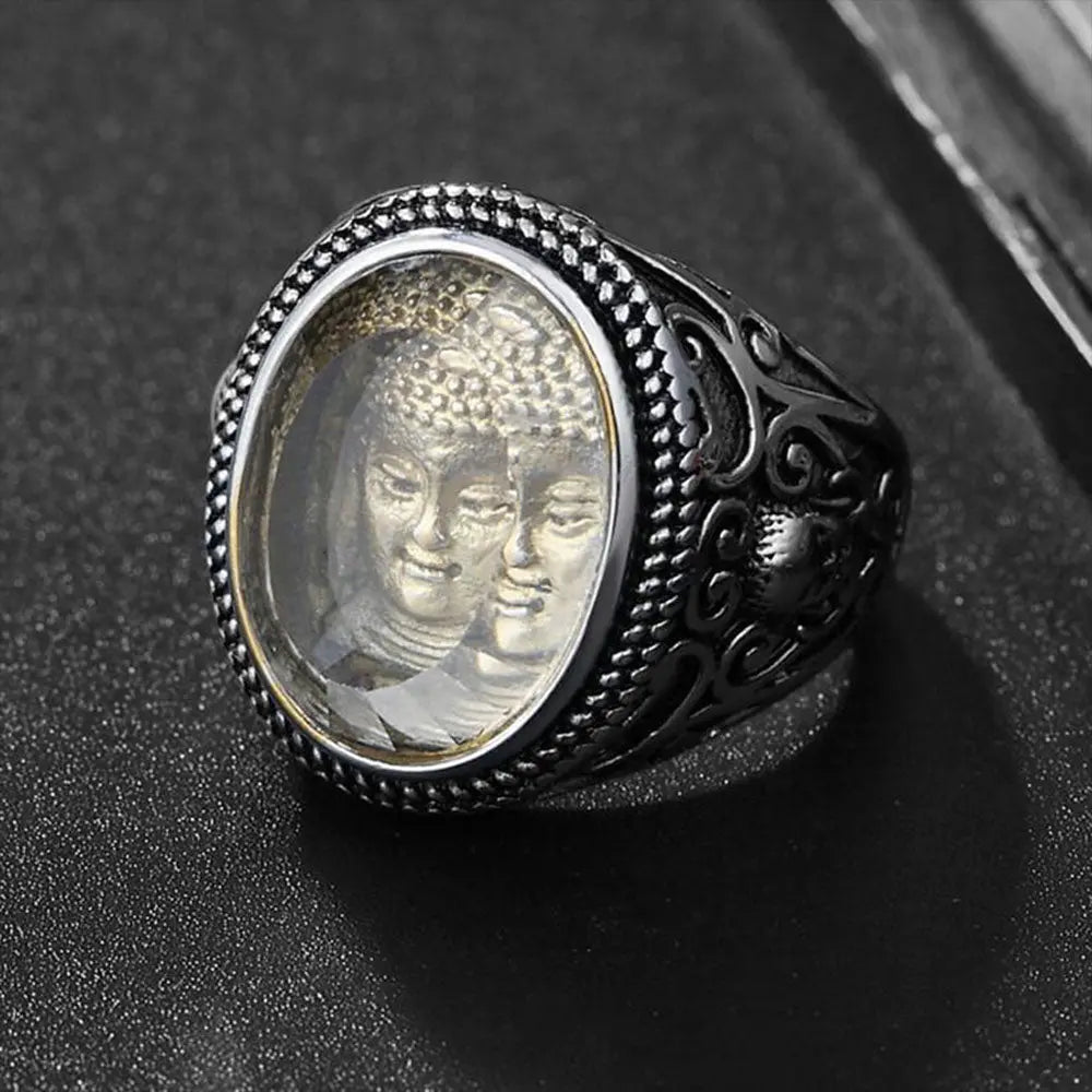 Vintage Buddha Ring - Vrafi Jewelry