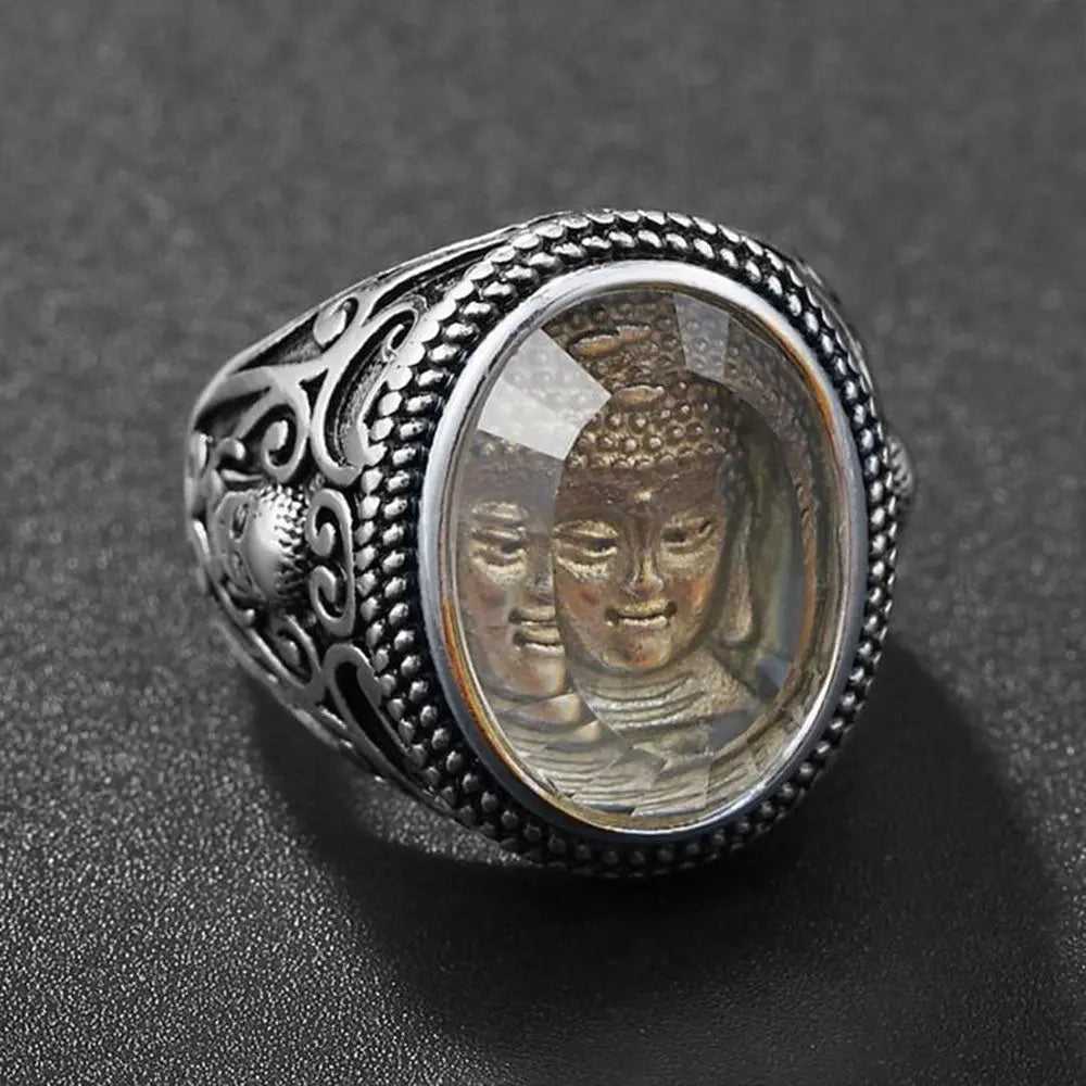 Vintage Buddha Ring - Vrafi Jewelry