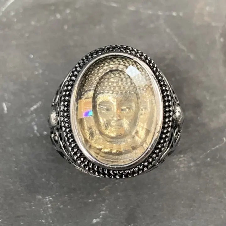 Vintage Buddha Ring - Vrafi Jewelry