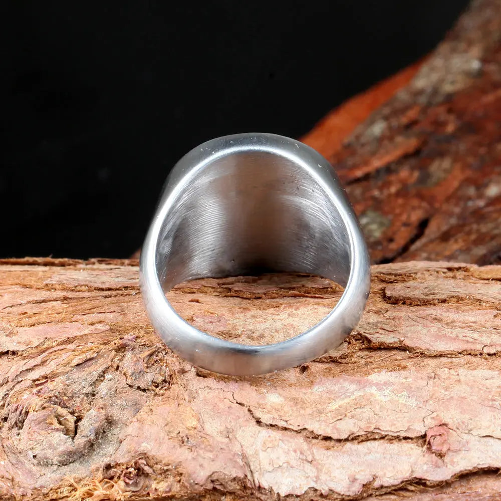 Vintage Compass Stainless Steel Ring - Vrafi Jewelry