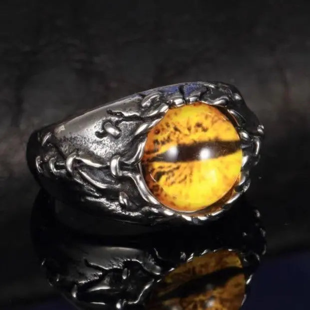 Vintage Dragon Eye Stainless Steel Ring VRAFI