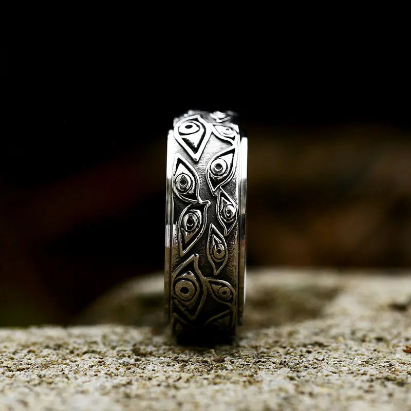 Vintage Eye of God Stainless Steel Ring VRAFI