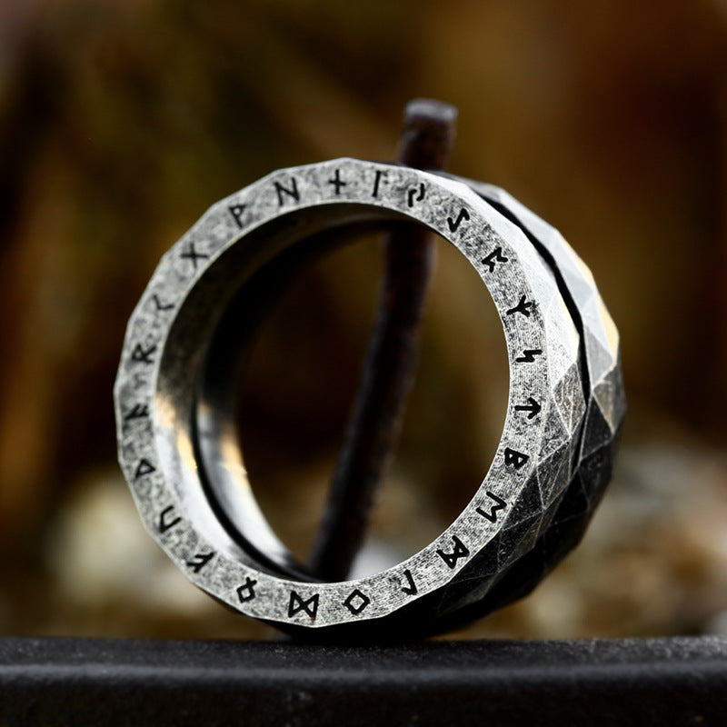 Vintage Rhombus Viking Stainless Steel Ring-Vrafi Jewelry