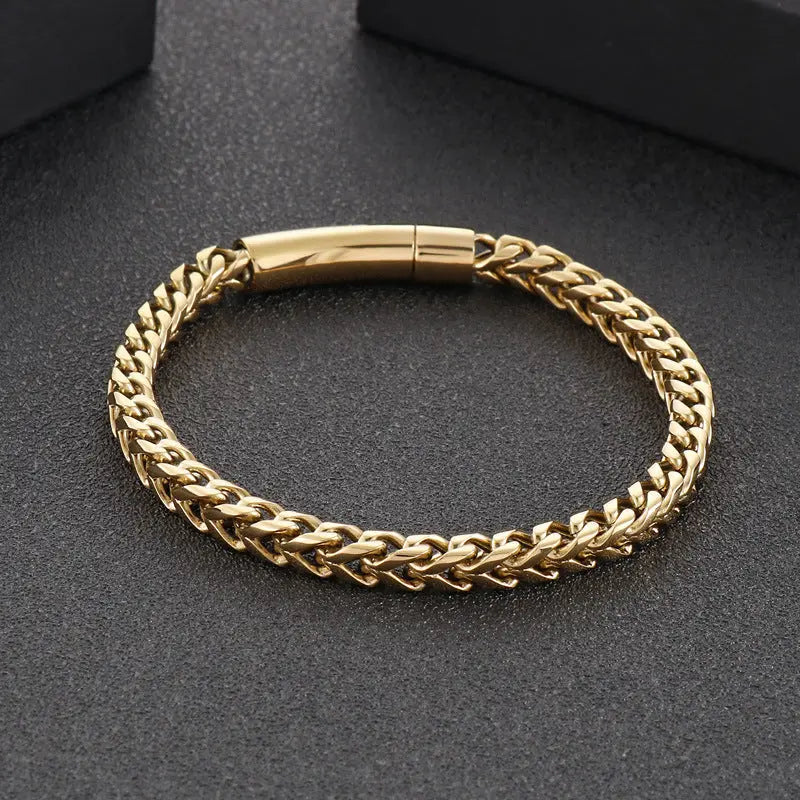 Wheat Chain Stainless Steel Bracelet VRAFI