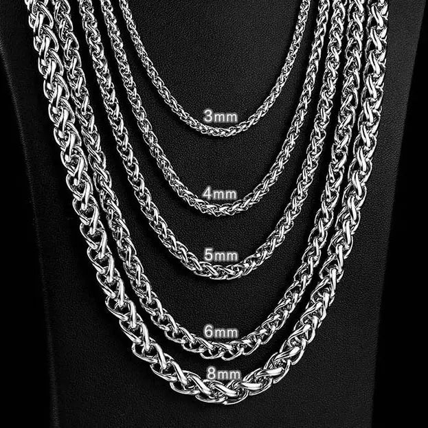 Wheat Ear Chain Stainless Steel Necklace VRAFI