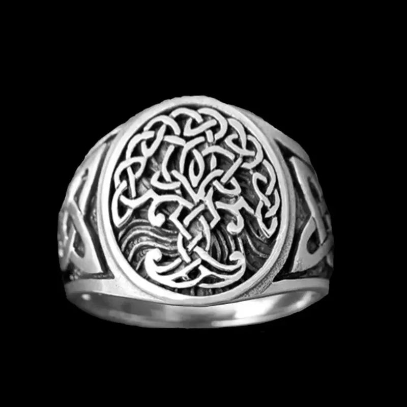 Yggdrasil Celtics Knotwork Ring - Vrafi Jewelry