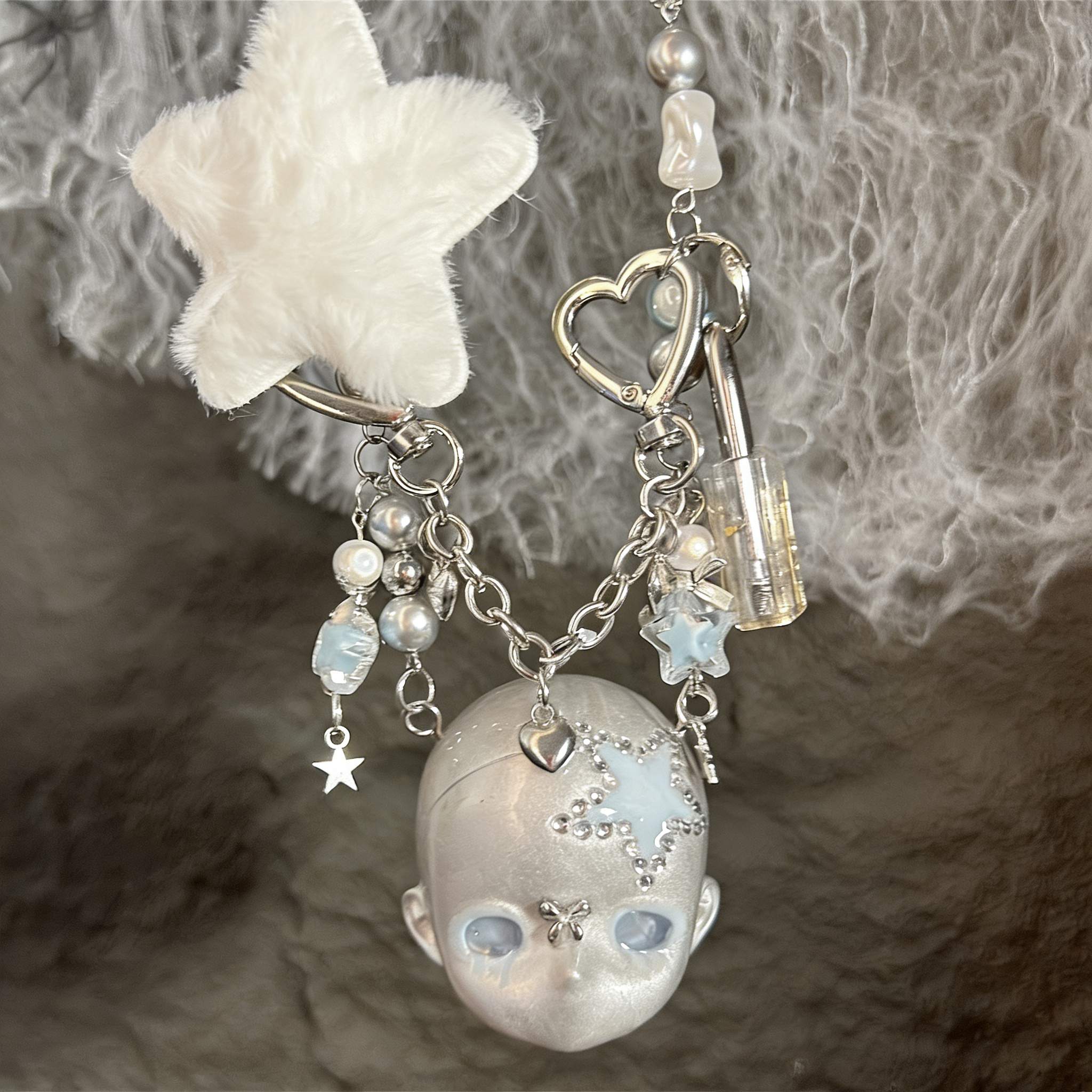 Y2k Dream Baby Head Necklace
