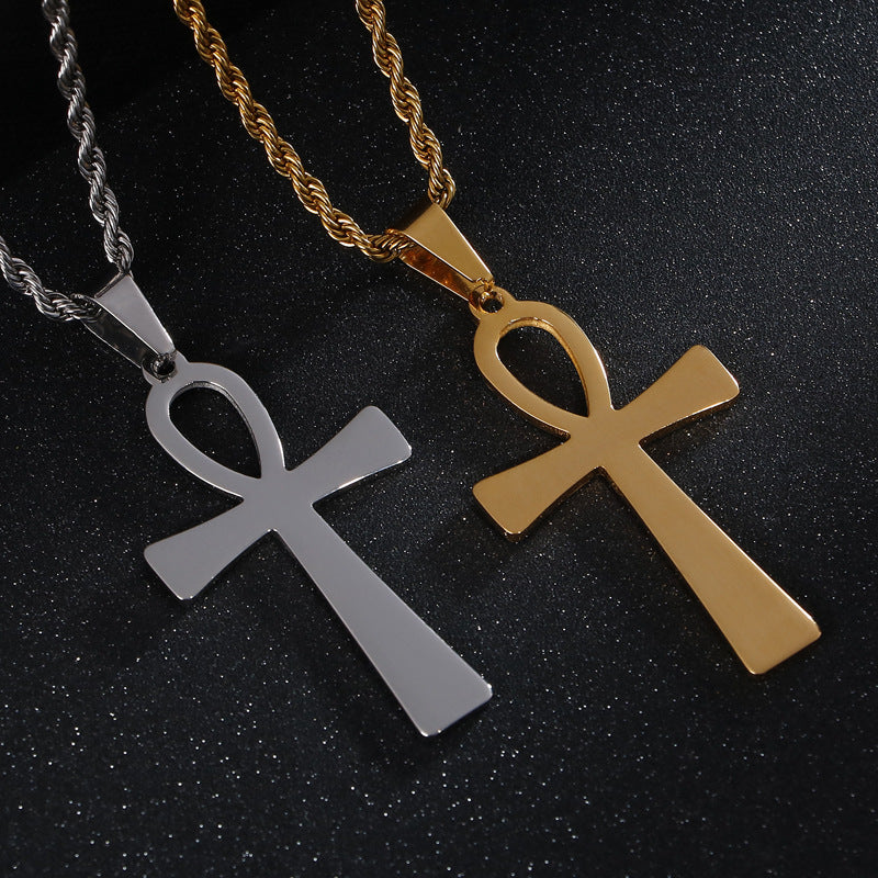 Simple Ankh Stainless Steel Pendant - VRAFI