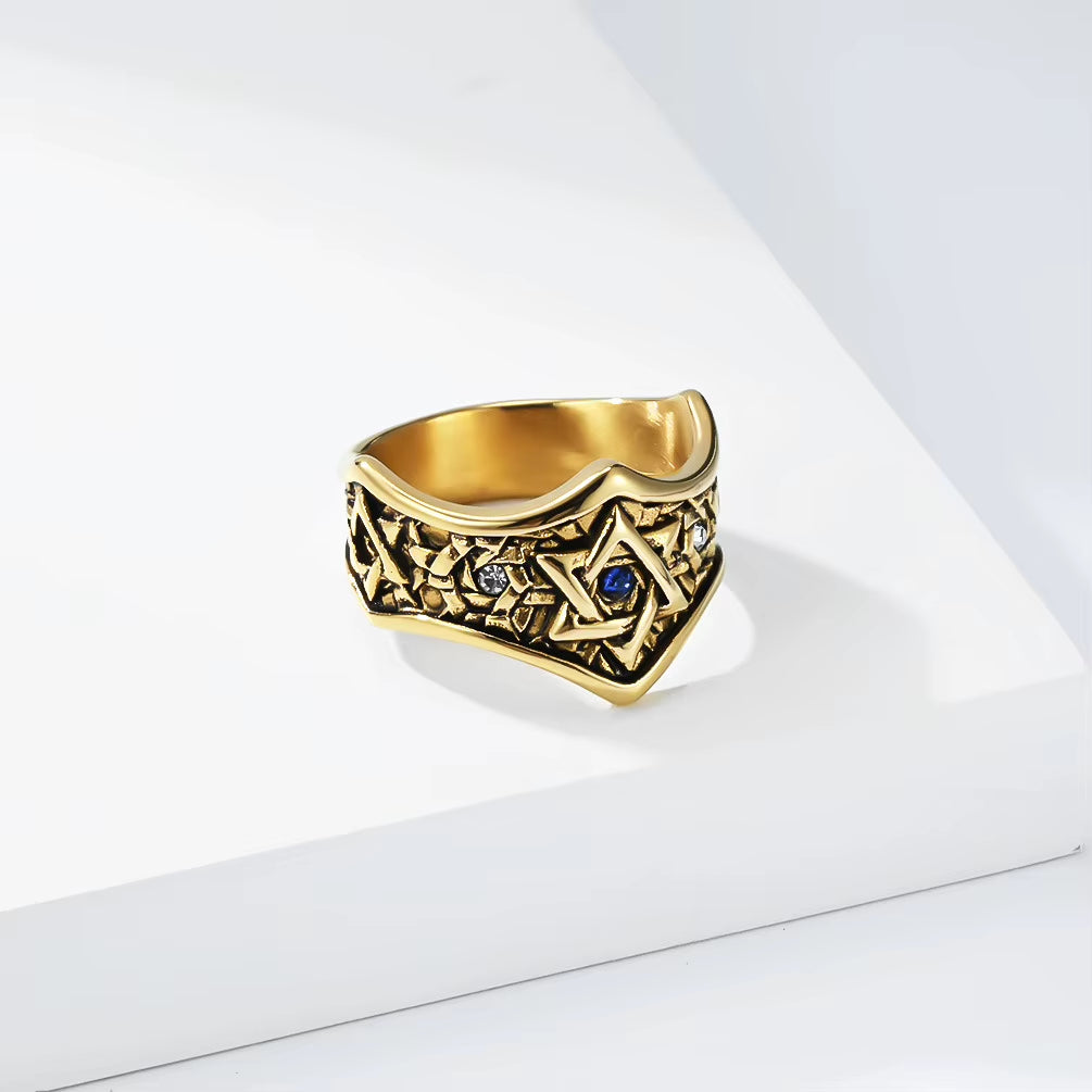 Texture Fiore Con Anello In Acciaio Inox Smaltato