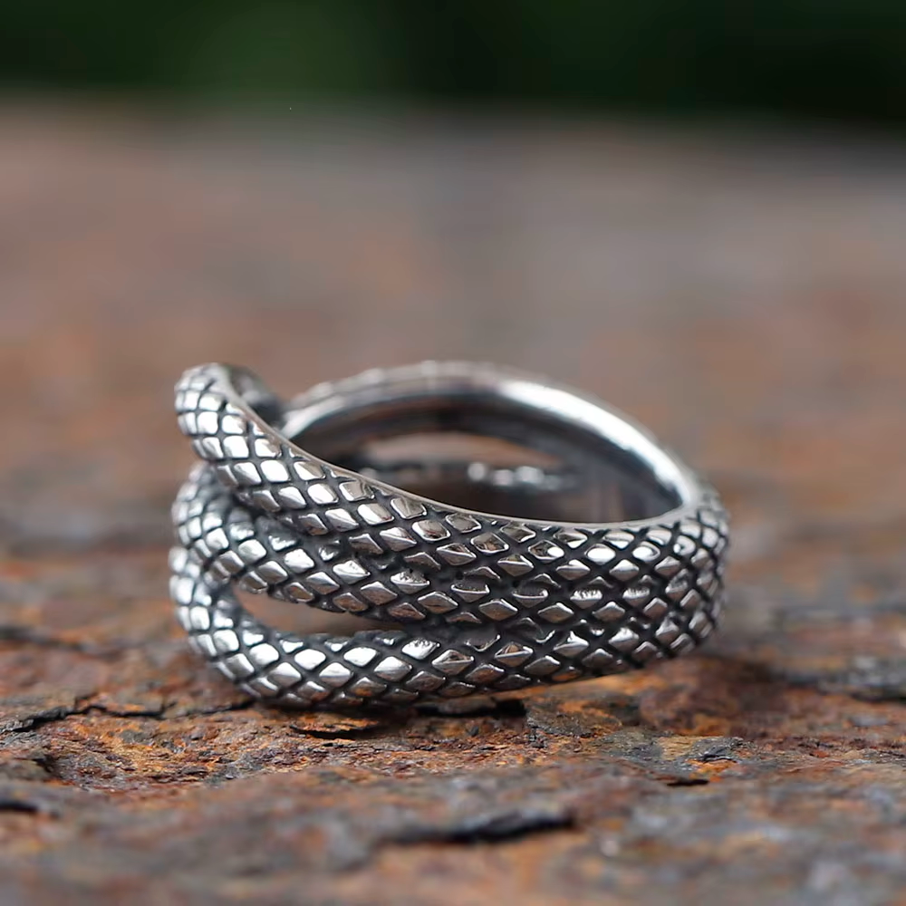 Textura De Flor Con Anillo De Acero Inoxidable Esmaltado