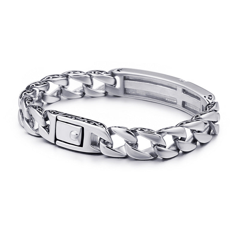 Diamond Latin Cross Stainless Steel Bracelet - VRAFI