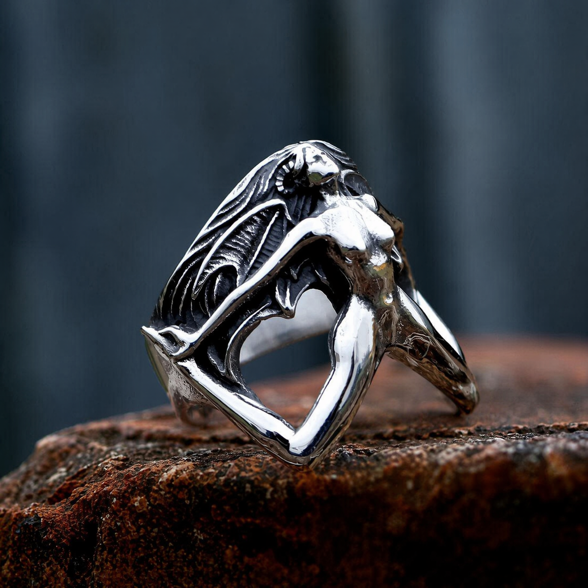 3D Body Shape Stainless Steel Ring