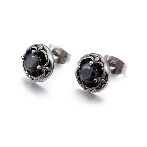 Flower Diamond Stud Earrings- Vrafi Jewelry