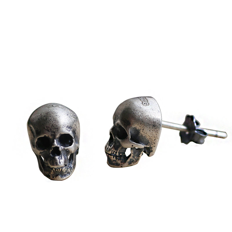 Gothic Skull Hollow Men's Earrings