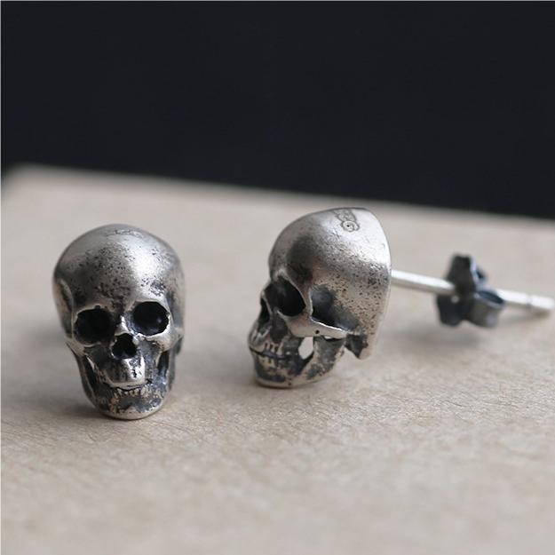 Gothic Skull Hollow Men's Earrings