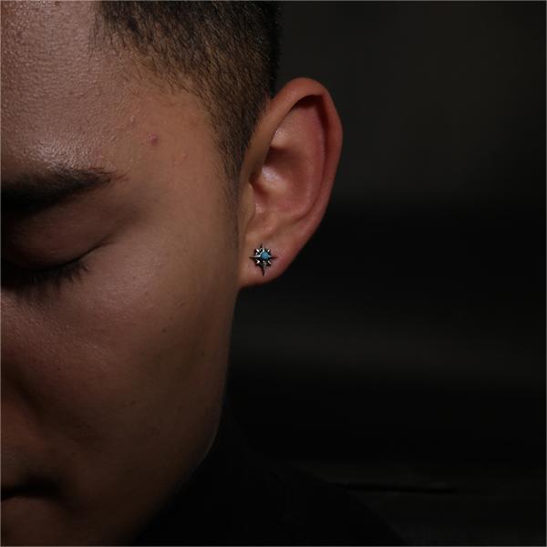 Hexagram Personalized Stud Earrings