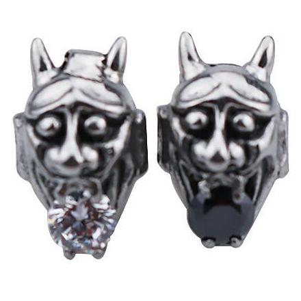 Prajna Mask Diamond Stud Earrings - Vrafi Jewelry